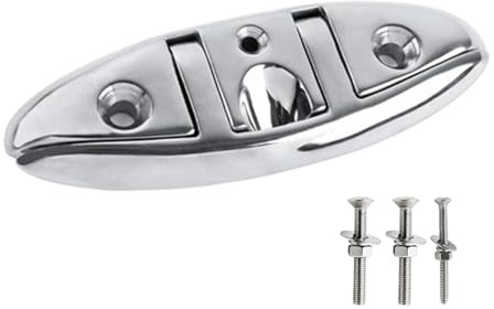 Tedious Taquet de Kayak, Taquet de Bateau Pliable | Taquets de Corde de Quai Pliables en Acier Inoxydable | Taquets de Bateau pliants de 5 et 6 Pouces, matériel de Quai de Bateau, Accessoires
