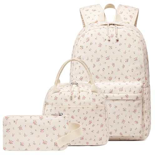 CAMTOP Backpack for Girls School Backpacks with Lunch Box Pencil Case Set Cute Kids Bookbags for Elementary Primary Middle School