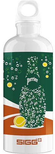 Sigg - Alu Trinkflasche - Traveller Roland Garros - Swiss Made - Climate Partner Zertifiziert - Für Kohlensäurehaltige Getränke Geeignet - Auslaufsicher - Federleicht - BPA-frei - Outdoor - 0.6L