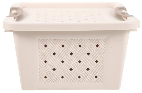 MAGICLULU Caja de Transporte Gran Capacidad de Plástico para Hámster Beige y Fácil de Limpiar, Adecuado para Pequeños Animales y Mascotas en Viaje