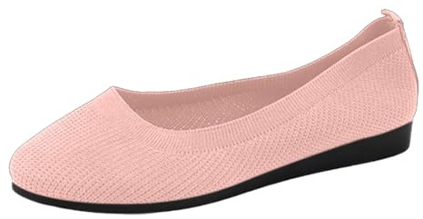 Ballerines à enfiler pour femme, antidérapantes, tricotées, confortables, sportives, plates, RD2, 35 EU