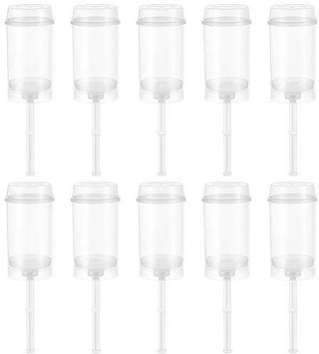 Cabilock 20 piezas Push Up Cake Pop Shooter Push Pops Contenedores de plástico para tartas con tapas para panadería cocina hogar