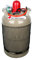 11 kg Gasflasche Eigentumsflasche Propangasflasche leer/ungefüllt Regler Schlauch Flaschenschlüssel Set