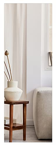 RELAX4LIFE Wandspiegel 110 x 38 cm, rechteckiger & rahmenloser Spiegel, Ganzkörperspiegel mit Aluminiumbeschichtung & Explosionssicherer Schicht, Mirror Wall für Wohnzimmer, Schlafzimmer, Garderobe