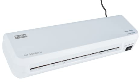 DESQ® laminator A4 ny generation – för 75 till 125 mikron, 2 min. Föruppvärmningstid, stålblå