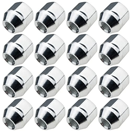 C CARBONADO Lot de 16 Écrous de Roue M12x1,25 25mm Zingués SW21 pour Montage Jantes Aluminium et Acier