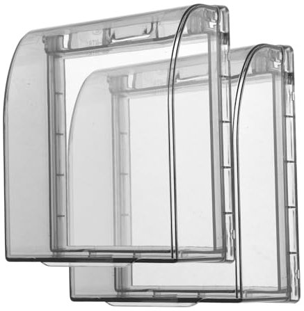 UPKOCH 2pezzi Copri Presa Antispruzzo Per Bagno Cucina Soggiorno Design Adesivo Facile Da Installare Senza Segni Coperchio Ribaltabile Gradi