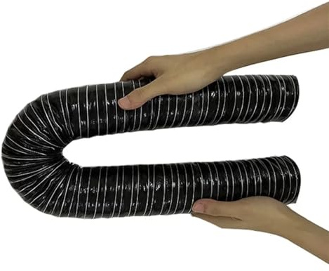 Tubo Flessibile Aspirazione Tubo Aspirazione Aria Cofano 0,5M Tubo Canalizzazione Dell'aria Resistente Calore Freddo Resistenza Temperatura Tubo Filtro Flessibile: 20-115 Mm Tubo Aspirazione(55mm)
