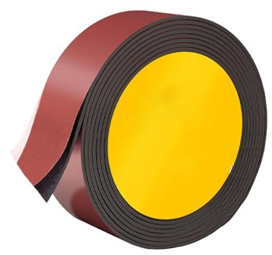 JCUGSBS Cinta metálica autoadhesiva - Cinta metálica fuerte - Cinta metálica flexible - Cinta de ferro recortable - Tira metálica fina - Tira metálica para imanes(4m)