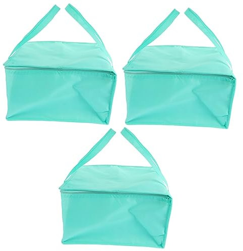 Gatuida 3 Stück Isolierkühler Mit Griff Behälter Für Kühles Mittagessen Kommerziell Isoliert Isoliert Zum Mitnehmen Fenster Wasserdichter Kühler Blaues Aluminium