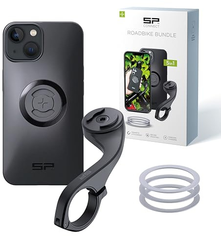 SP CONNECT Roadbike-paket kompatibel med iPhone 16 Plus |SPC+| mobiltelefonhållare för landsvägscykel | Cykel mobiltelefonhållare Gadget
