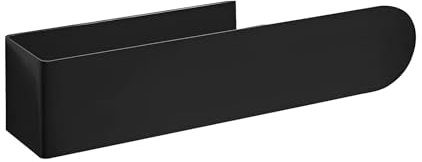 Toallero autoadhesivo, barra de toalla de 26,5 cm, sin agujeros, portátil, para cocina, toallero, negro, montaje en pared, para baño, cocina, dormitorio