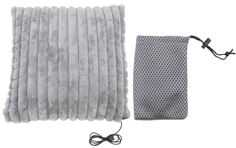 GYZOUKA USB Heating Plush Pillow, Electric USB Heating Pad Soft with PP Cotton for Home Office Sofa Chair Relaxing