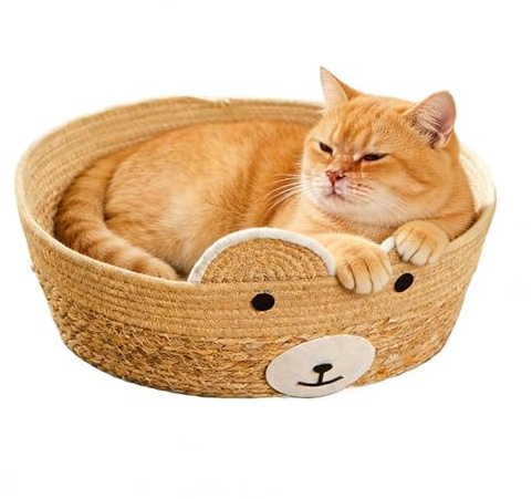 Lit pour Chat d'intérieur Tapis de Couchage pour Animaux de Compagnie