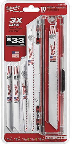 MILWAUKEE'S Recip Saw Blade Set,TPI 14, 24, 5, 18, 5, White