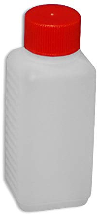 Wilai 20 Stück 100 ml Plastikflasche Enghalsflasche Abfüllflasche mit Deckel PE-Flasche