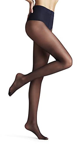 FALKE Shaping Top 20 DEN W Ti transparente con efecto moldeador 1 pieza, Pantimedias Mujer, Azul Marine 6179, L