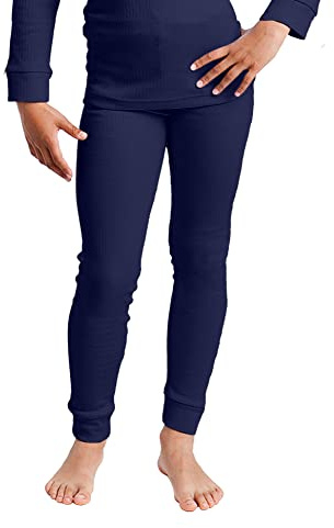 Cocain underwear Långa termokalsonger och termoundertröjor för barn med uppruggad insida som är gosigt varma, 2-pack, storlek 122/128–158/164, 146-152