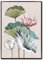 STYLER Gerahmtes Bild Plants 50 x 70 cm I Artbox schwarzer Rahmen Hochformat Wandbild Pflanzen Blumen Zeichnung rot rosa grün Wohnzimmer Schlafzimmer Büro Wanddeko Home Deko | modern elegant groß