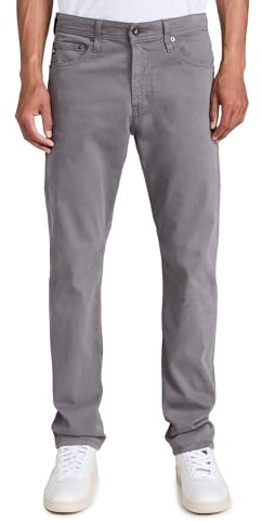 AG Adriano Goldschmied Men's Graduate Tailored Leg Pants, Folkestone Grey, 38W x 32L