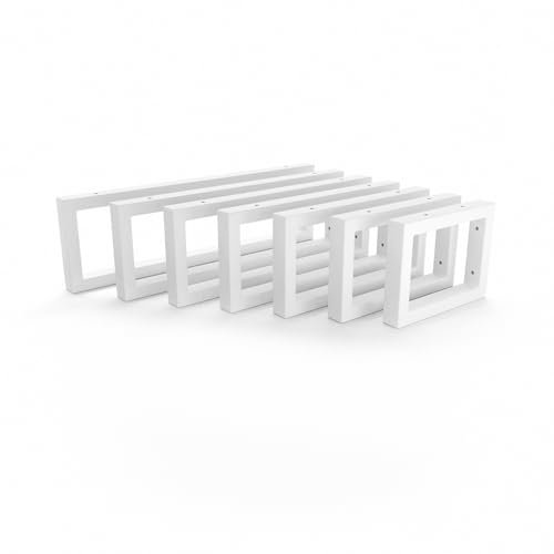 HEVVA RHEIN Support de lavabo de 15 cm de haut 20/25/30/35/40/45/50 cm | RHEIN | Support de lavabo à poser | Support pour charges lourdes, console murale, plaque de lavabo sous meuble | (1 support -