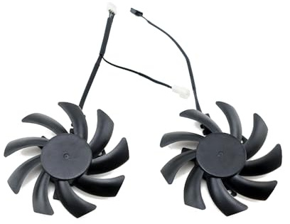SISS Grafikkartenlüfter für Dell RTX 3060 OEM/DELL,Lenovo & HP RTX 3060 Ti OEM - Effiziente und Effektive Luftkühlung, 4-Pin Anschluss, Set mit 2 Lüftermodulen