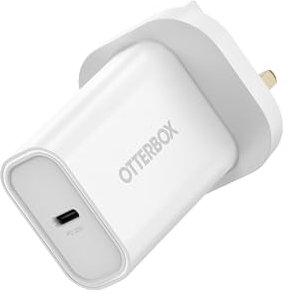 OtterBox Standard UK 30W USB-C PD Wall Charger, Fast Charger for Smartphone and Tablet, Drop Tested, Ultra Durable, White, Non-Retail Packaging