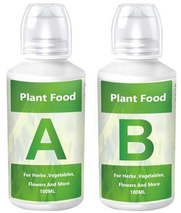 jamgeery Hydroponic Nutrients,Vegetable Growing Nutrients | A & B Plant Food for Hydroponics Growing System and Potted Houseplants, Plant Fertilizer