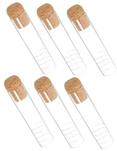 EXHUMKY 6 Piezas Infusor De Té De Vidrio Transparente Colador De Té Para Sueltas Herramienta Reutilizable Taza