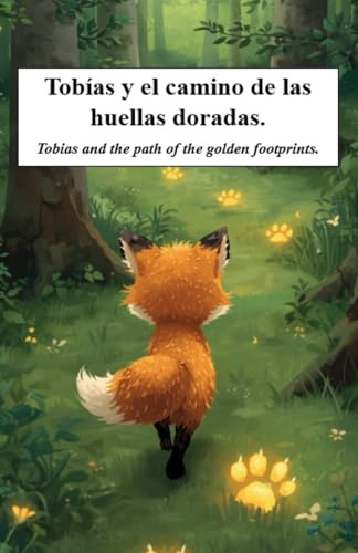 Tobías y el camino de las huellas doradas. Cuentos infantiles de animales. Libros bilingües ingles español. Cuentos para aprender ingles. Cuentos cortos para dormir. Cuentos de 3 a 9 años.