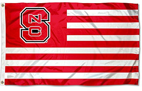 North Carolina State Wolfpack Stars and Stripes Nation Flag
