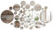 YOPEUC 41 Stück 3D Spiegel Wandaufkleber Runde, Spiegel Wandaufkleber, 3D Wandtattoo Spiegel Deko Spiegel Wand Dekor Kunst Kreis Selbstklebend DIY Wandspiegel Aufkleber für Wohnzimmer