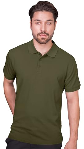 HRM Herren Heavy Polo I Premium Polo Shirt Herren aus 100% Baumwolle I Basic Polohemd bis 60°C waschbar I Hochwertige & nachhaltige Herren-Bekleidung I Workwear