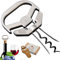 LUCYLANKER Apribottiglie Vino, Apribottiglie per Bottiglie Vino 3 in 1 Ah So, Cavatappi Bilama, Cavatappi Vecchie Annate con Apribottiglie per Birra, Regalo per Gli Amanti del Vino (Classica)