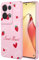 SEAHAI Case for OPPO Reno 8 Pro 5G (Reno8 Pro 5G), Ultra Thin Silky Soft Touch Liquid Silicone Cover with Cute Flowers and Animal Patterns, Shockproof TPU Bumper Stylish Case - Pink S07