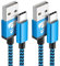 Yosou USB C Charger Cable 2M 2Pack USB A to USB C Type C Charger Fast Charging 3A Lead Nylon Braided for Samsung Galaxy S22 S21 S20 fe S10 A14 A13 A54,Huawei,Google Pixel 8 7 6 6a,Xiaomi, PS5,Switch