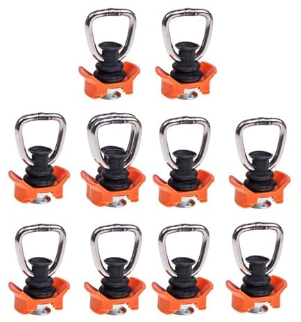 KIXZSAZ Lot de 10 œillets d'arrimage Robustes pour Fixation de Charges de 800 à 1 000 kg pour la Fixation de Charges dans des remorques et des Voitures