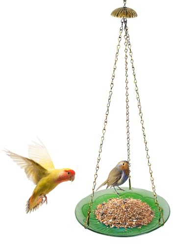 Mppchhn Alimentatore per Colibrì | Decorazione Elegante per Vassoio del Cibo | Stazione di Alimentazione per Uccelli,per Giardino, Patio, Cortile, Portico, Balcone, Albero