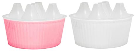 Toyvian Set di 2 Piccoli Vasi Idroponici per Bulbi, Giacinti e Narcisi 5 Fori, Decorativo per Fiori da Scrivania Indicatore Acqua e Base Antiscivolo per Giardinaggio Indoor