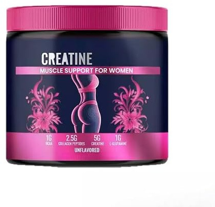 Creatina para mujeres: favorece el desarrollo muscular, la recuperación post-entrenamiento, la elasticidad de la piel y la salud del cabello y las uñas