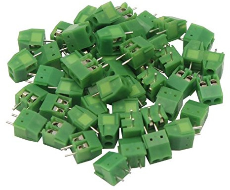 50 x Printklemmen RM 3,5mm 2 polig Anschlussklemmen Leiterplattenklemme Klemmen