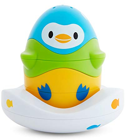 Munchkin Stack N' Match Bath Toy, Blue, Green and Yellow, 300 g, 051706
