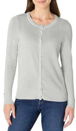 Amazon Essentials Gilet Col Rond Léger (Grandes Tailles Disponibles) Femme