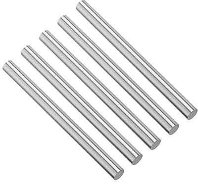 Hegebeck Round Steel Rod HSS 7.9mm Diameter Straight High Speed Steel Round Shaft Rod 100mm Long for Shaft Gear Drill Lathes DIY Craft Tool 5 Pcs