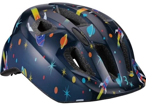 BBB Cycling, Kids Bike Helmet, Boys Girls Bicycle Safety Helmet, Reflective, Insect Net, Hero, BHE-172, Astronaut, S (46-54cm)