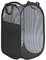Groß Wäschekorb Faltbar, Faltbarer Laundry Basket Mesh Pop up Zusammenklappbarer Wäschekorb Faltbarer Wäschesammler mit Griffen Platzsparender Korb Schwarz