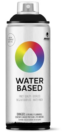 MTN Water Based RV-9011 Negro, Spray Base Agua 400ml