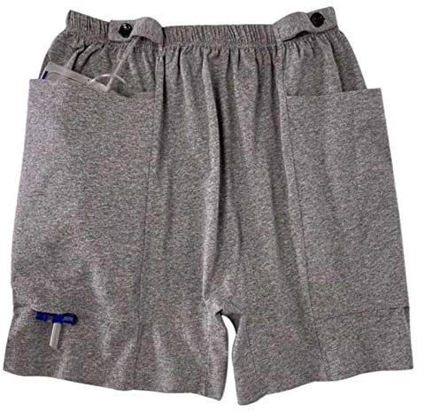 GNbow Culottes d'incontinence pour Adultes,sous - vêtements de Soins de Stomie/stomie, Hommes Soins de L'incontinence des, Poches à Urine des Deux Côtés, Brown