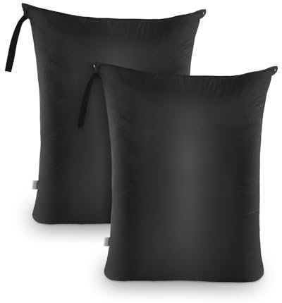 OTraki 2 Stück Wäschebeutel Reise 60 x 80 cm, Nassbeutel Schwimmen Wiederverwendbar Wet Bag Kindergarten Hängende Wasserdichte Nasstasche für Badeanzüge Strandtuch Sportkleidung