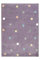 AKCILA Lima rechteckig Kinder Teppich Lila 80x150 cm, Kinderzimmer Kurzflor Teppiche| Kinderteppich Mädchen| Kids Carpet |Spielteppich Kinder Babyzimmer Tepich |gepunktetes Muster |Wohnzimmer Teppich